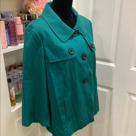 Vintage Trench Button Down Waist Jacket - Picture 2 of 6